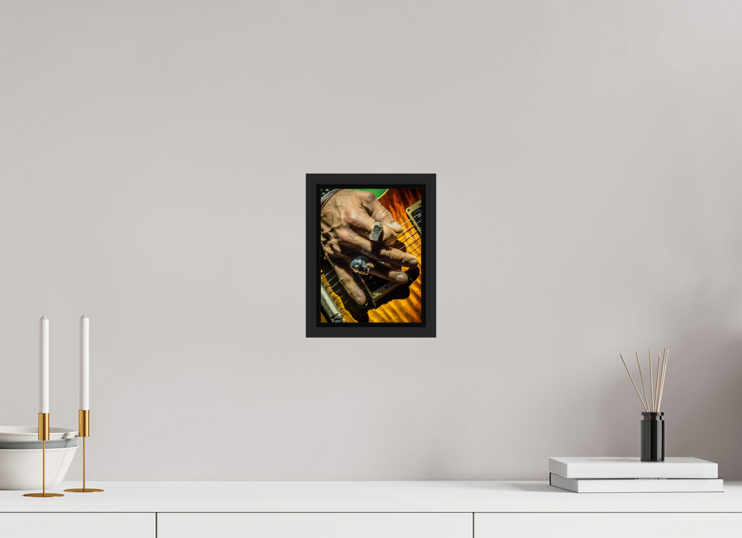 15 x 20 cm, Floater Frame | Black Matte Slash 08