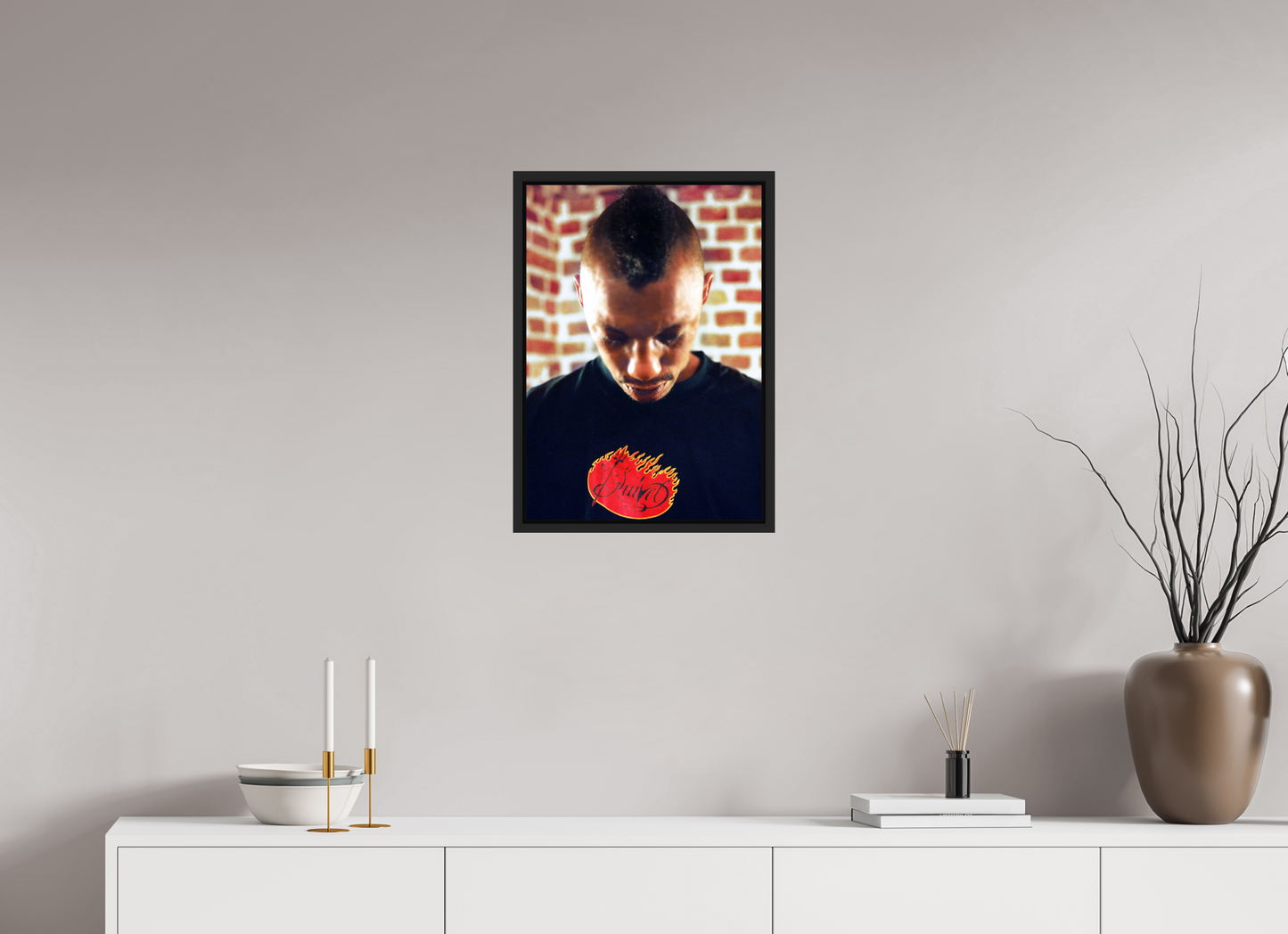 40 x 56,9 cm, Floater Frame | Black Matte Tricky 01