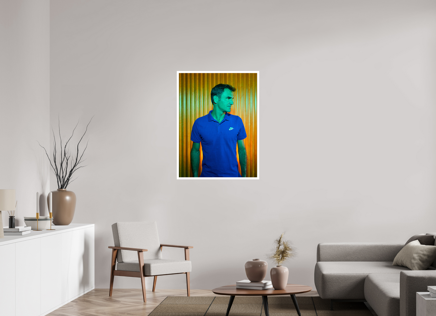 75 x 100 cm, Fine Art Print Roger Federer 01