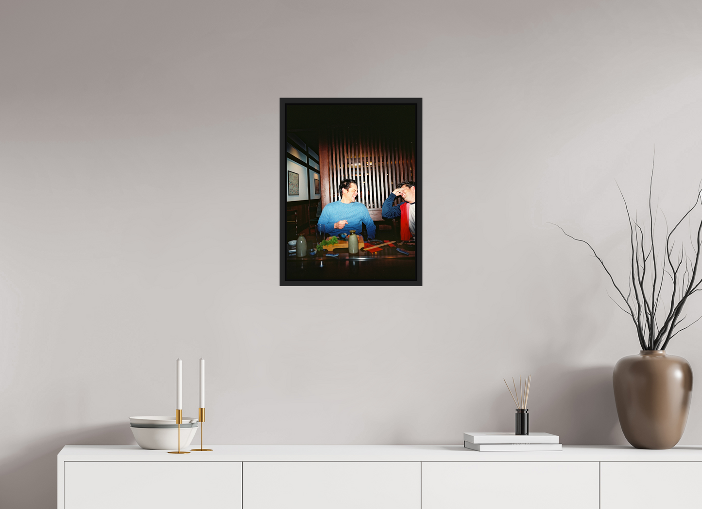 40 x 54,2 cm, Floater Frame | Black Matte Johnny Knoxville - Jackass 05