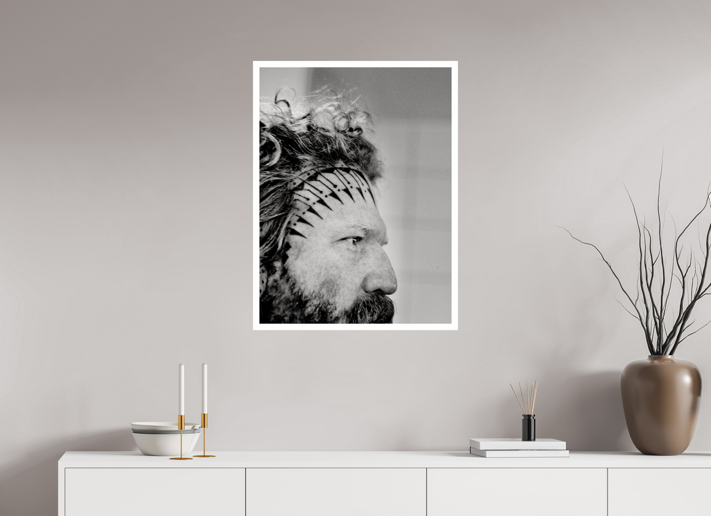 60 x 80 cm, Fine Art Print Brent Hinds - Mastodon 01