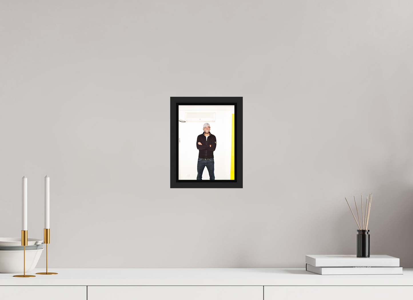 15 x 20 cm, Floater Frame | Black Matte Jürgen Klopp 02