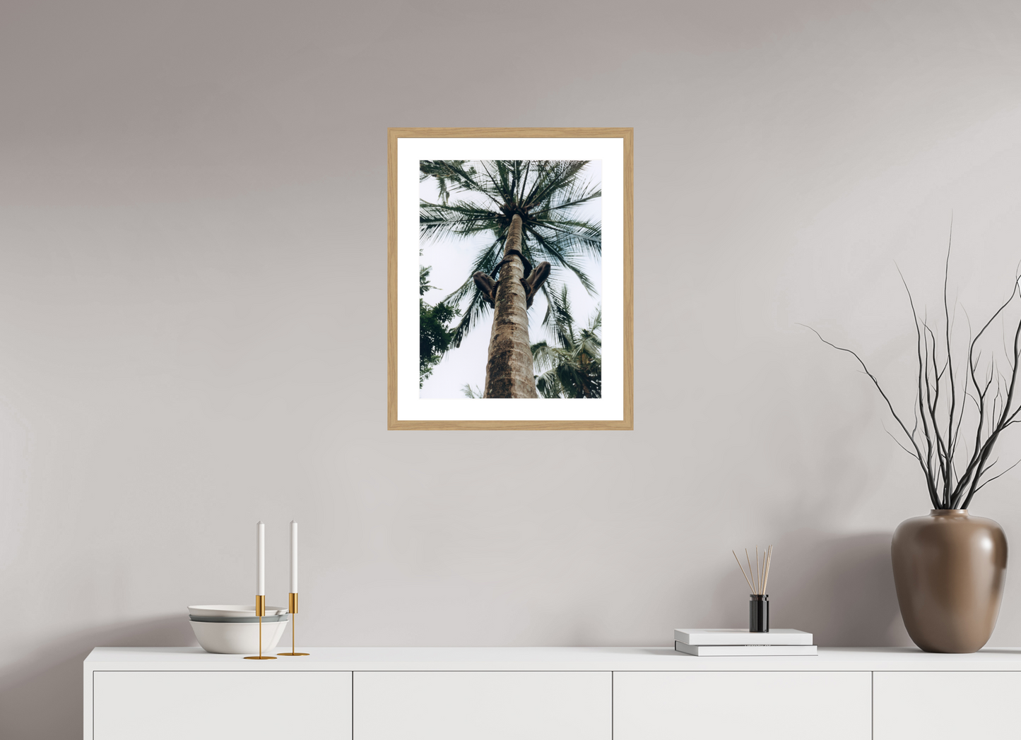 40 x 52,2 cm, Wood Frame with Passe-Partout | Oak Zanzibar, Tansania 01