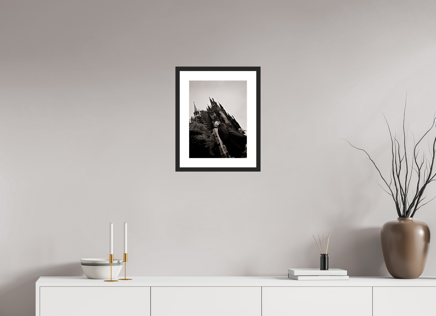 30 x 40 cm, Wood Frame with Passe-Partout | Black Matte Klaus Maria Brandauer 01