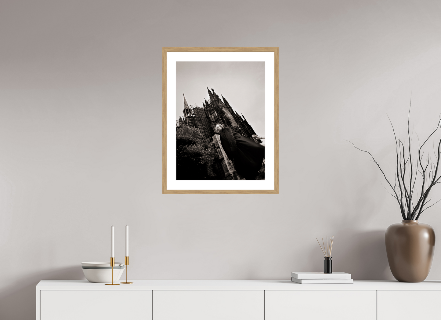 45 x 60 cm, Wood Frame with Passe-Partout | Oak Klaus Maria Brandauer 01