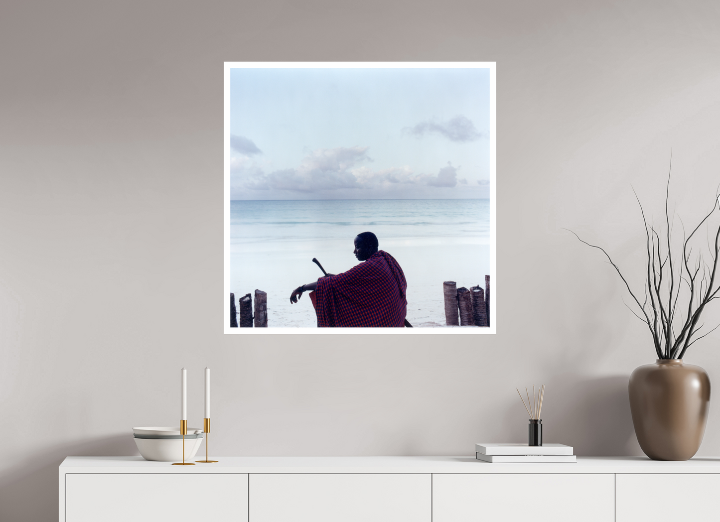 80 x 80 cm, Fine Art Print Massai - Zanzibar, Tansania 02