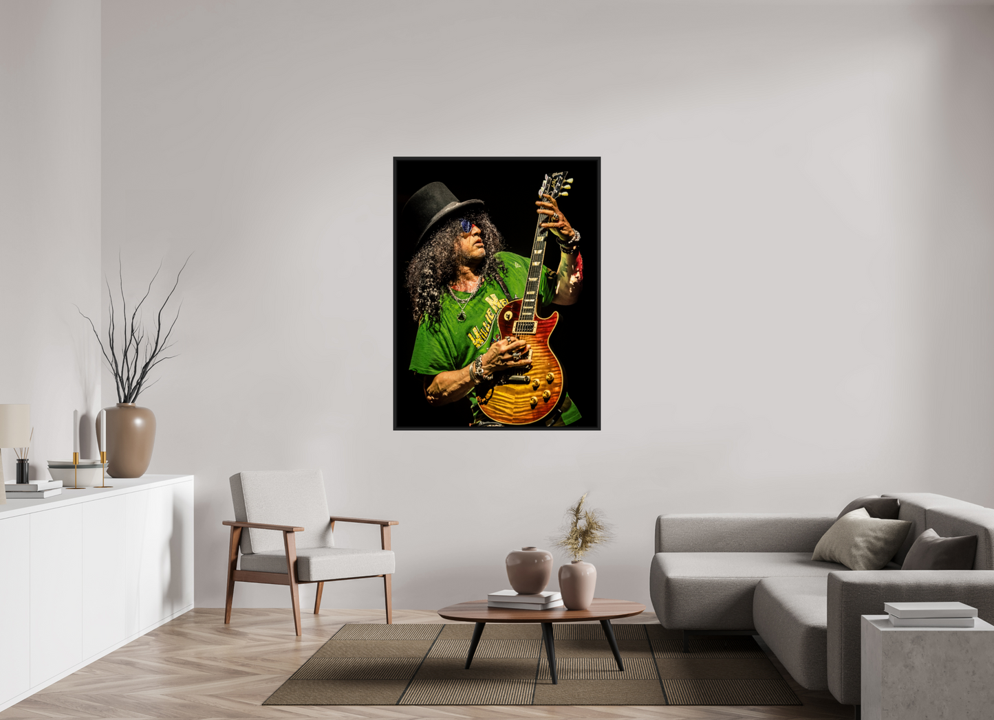 105 x 140 cm, Floater Frame | Black Matte Slash 11