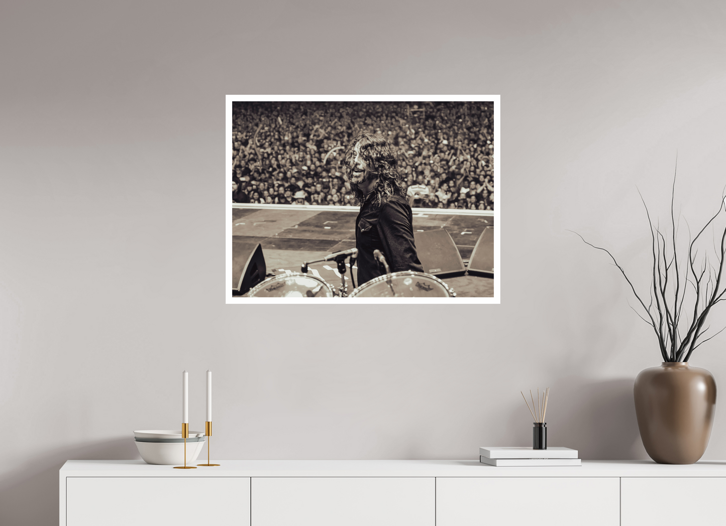 80 x 60 cm, Fine Art Print Dave Grohl - Foo Fighters Live 12