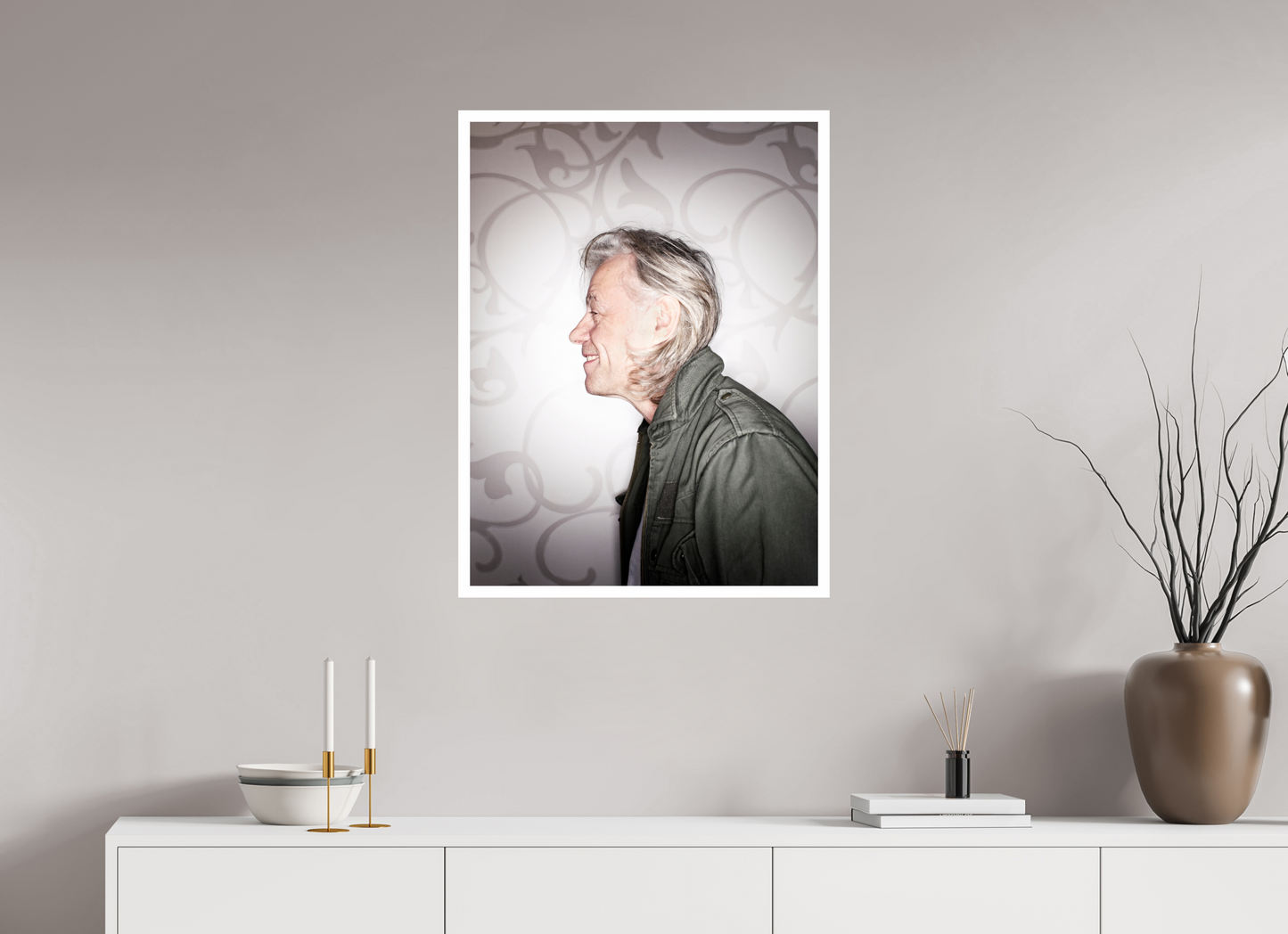60 x 80 cm, Fine Art Print Bob Geldof 01