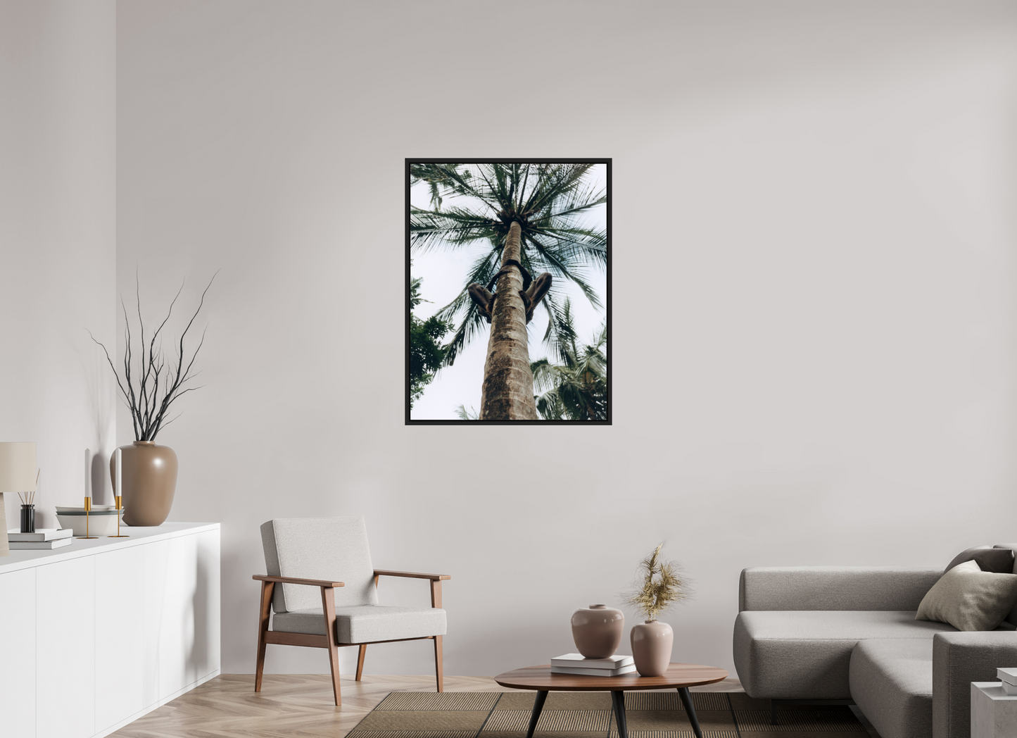 80 x 104,4 cm, Floater Frame | Black Matte Zanzibar, Tansania 01