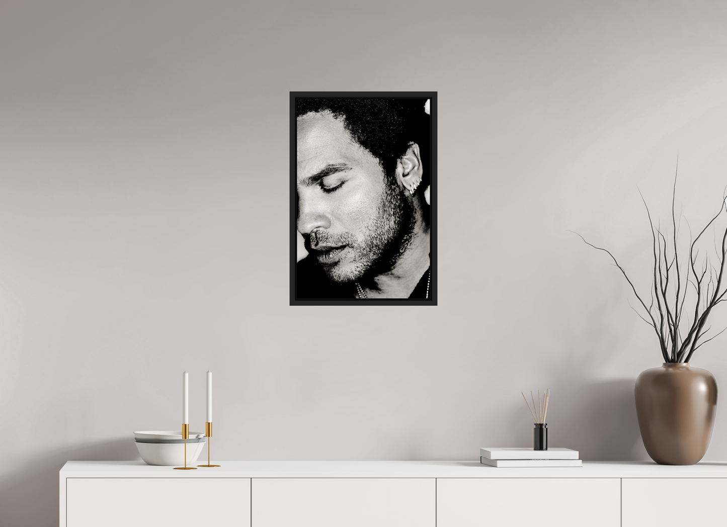40 x 60 cm, Floater Frame | Black Matte Lenny Kravitz 10